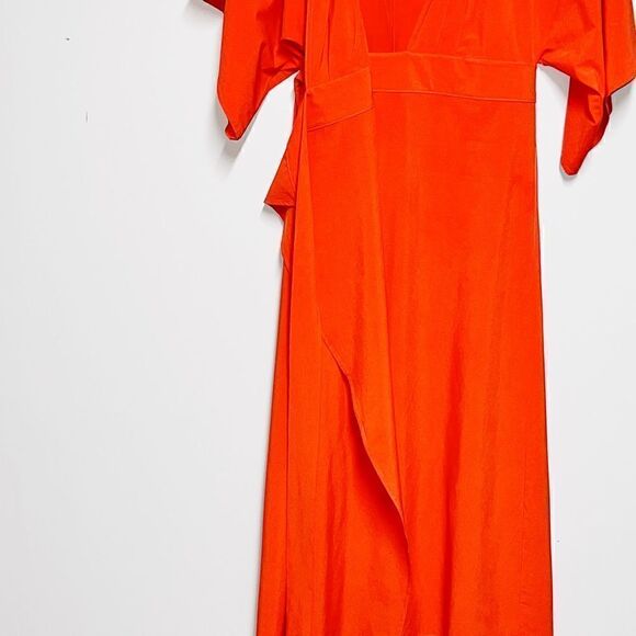 NWOT Athleta Womens Vermillion Calistoga Wrap Midi Dress Womens S - Picture 6 of 10